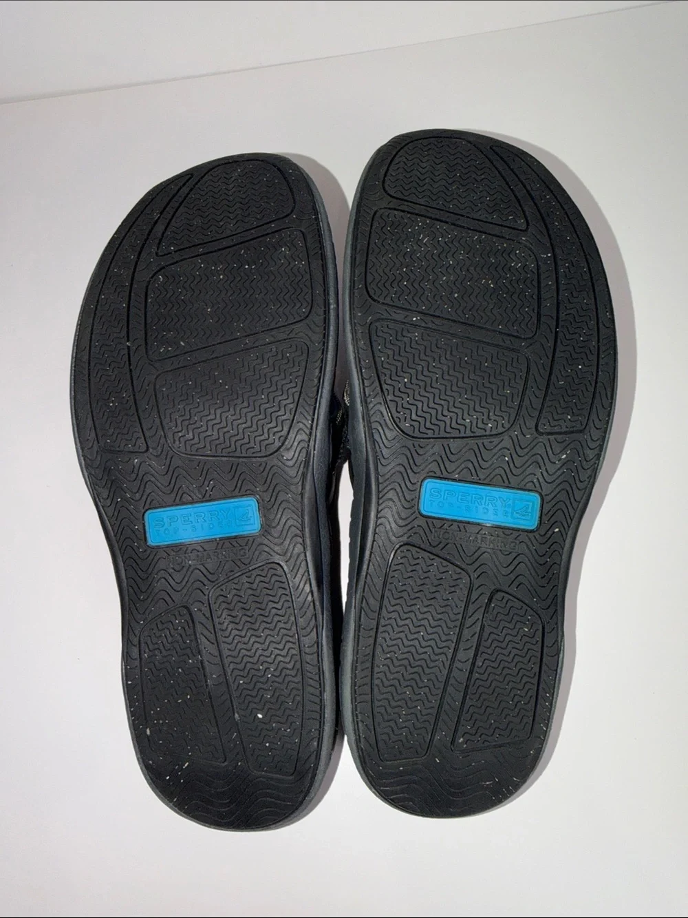 Sperry Top-Sider Men’s Flip Flop Sandals Black Gray Size 11M Comfort Thong Slide